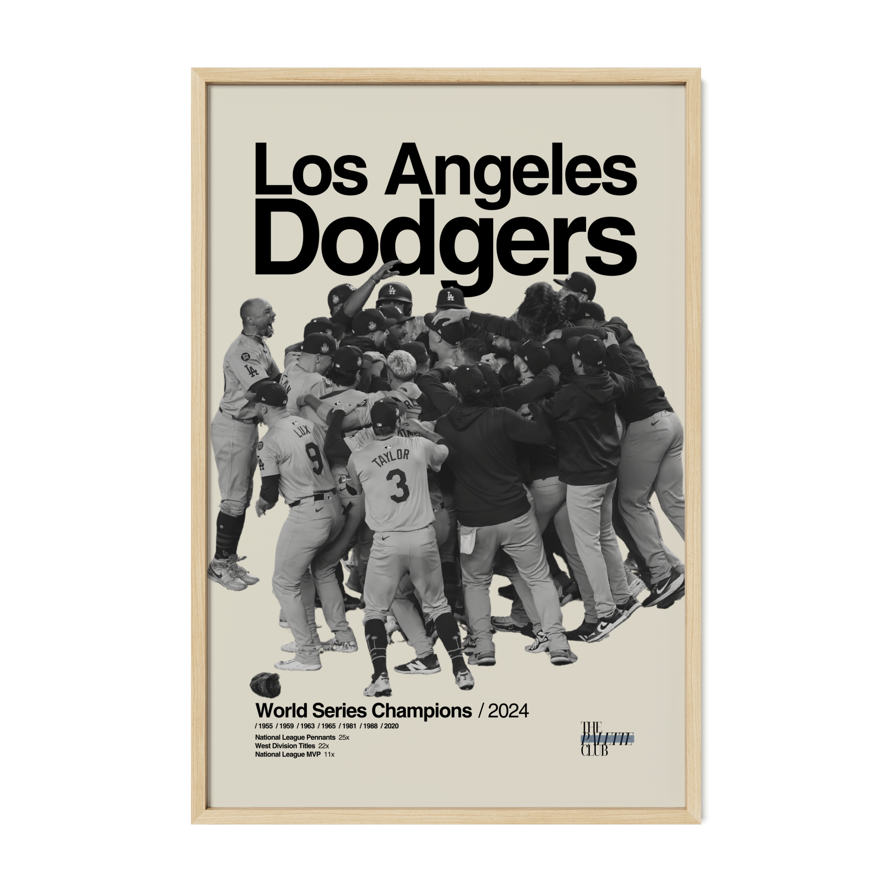 LA Dodgers 2024 World Series Celebration Poster 2
