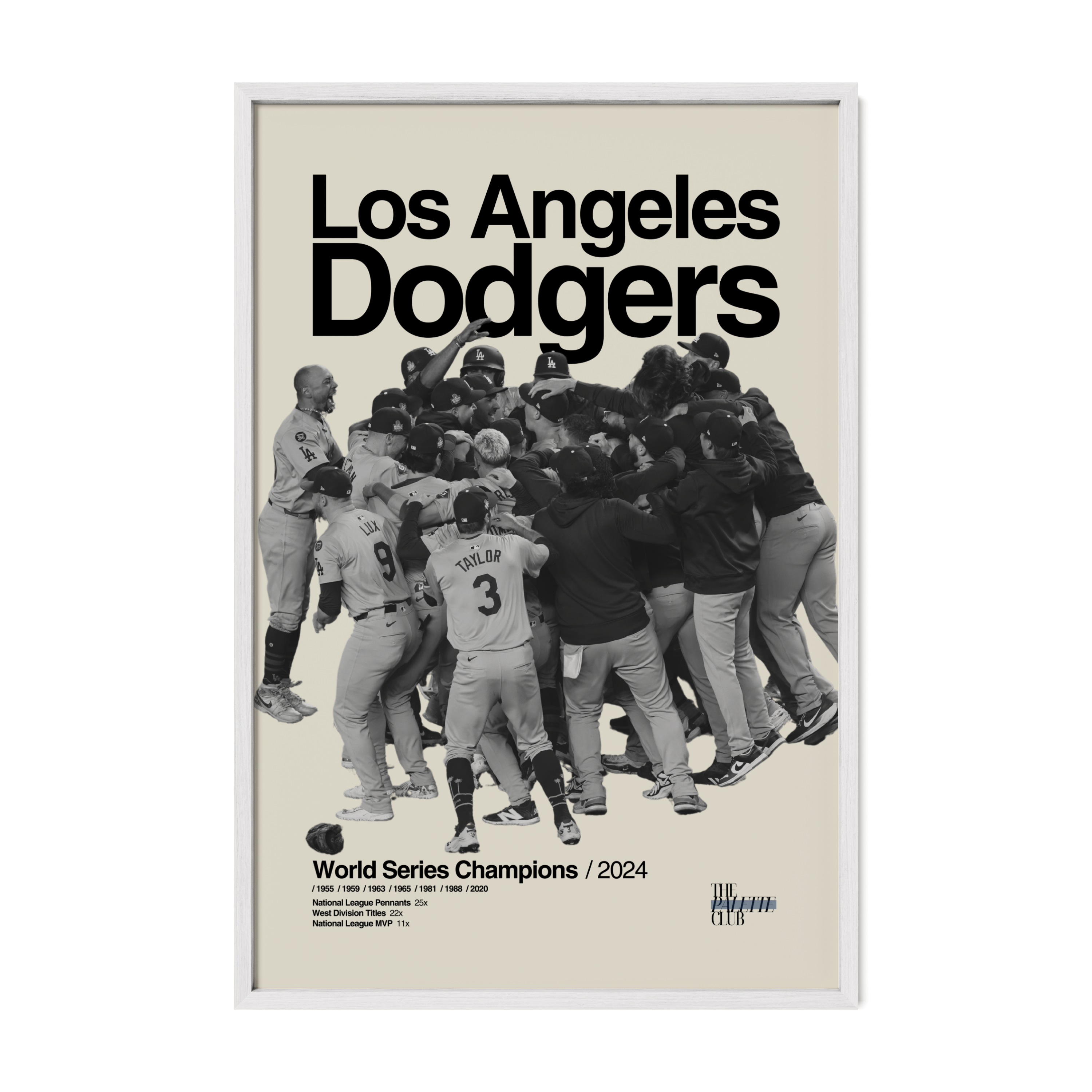LA Dodgers 2024 World Series Celebration Poster 2