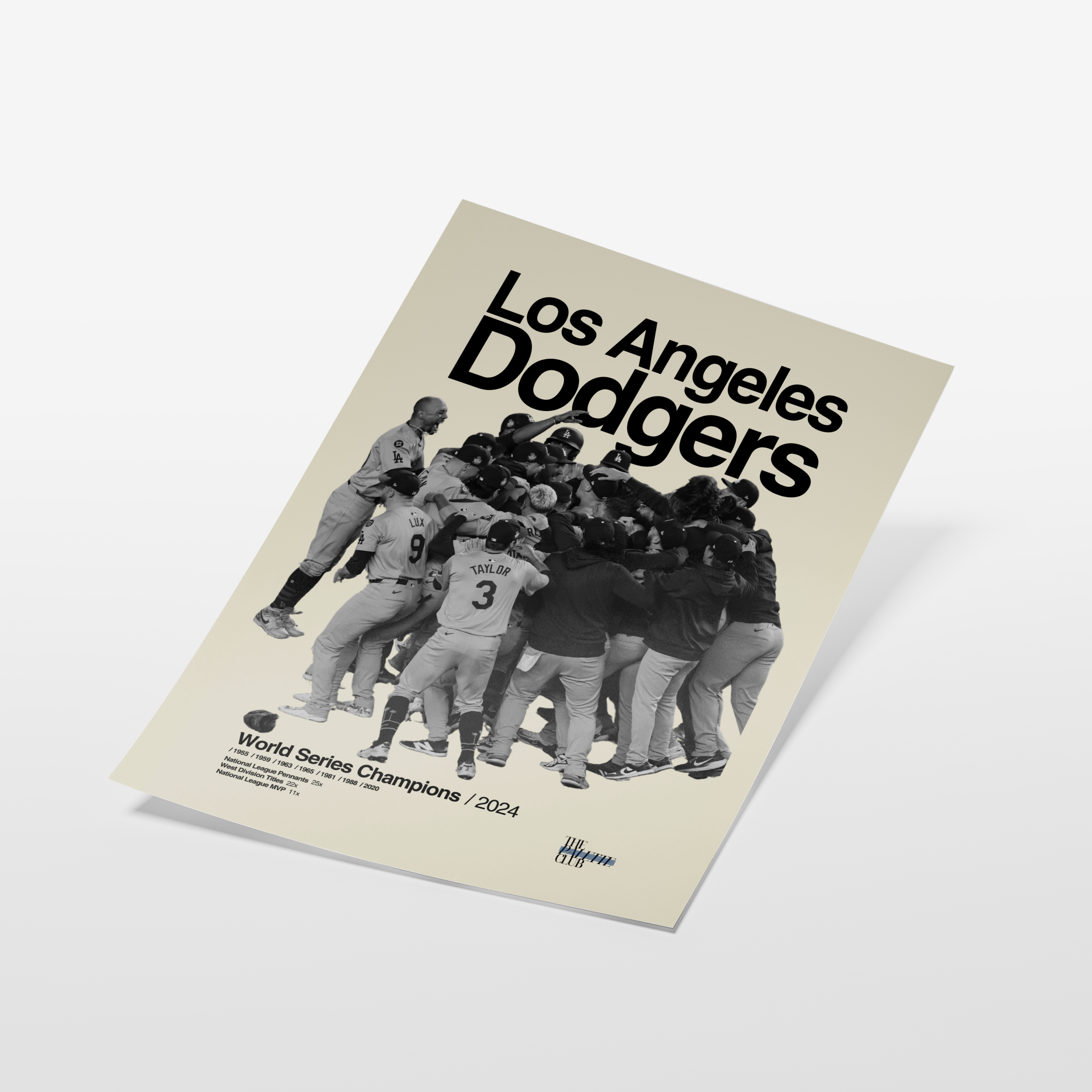 LA Dodgers 2024 World Series Celebration Poster 2