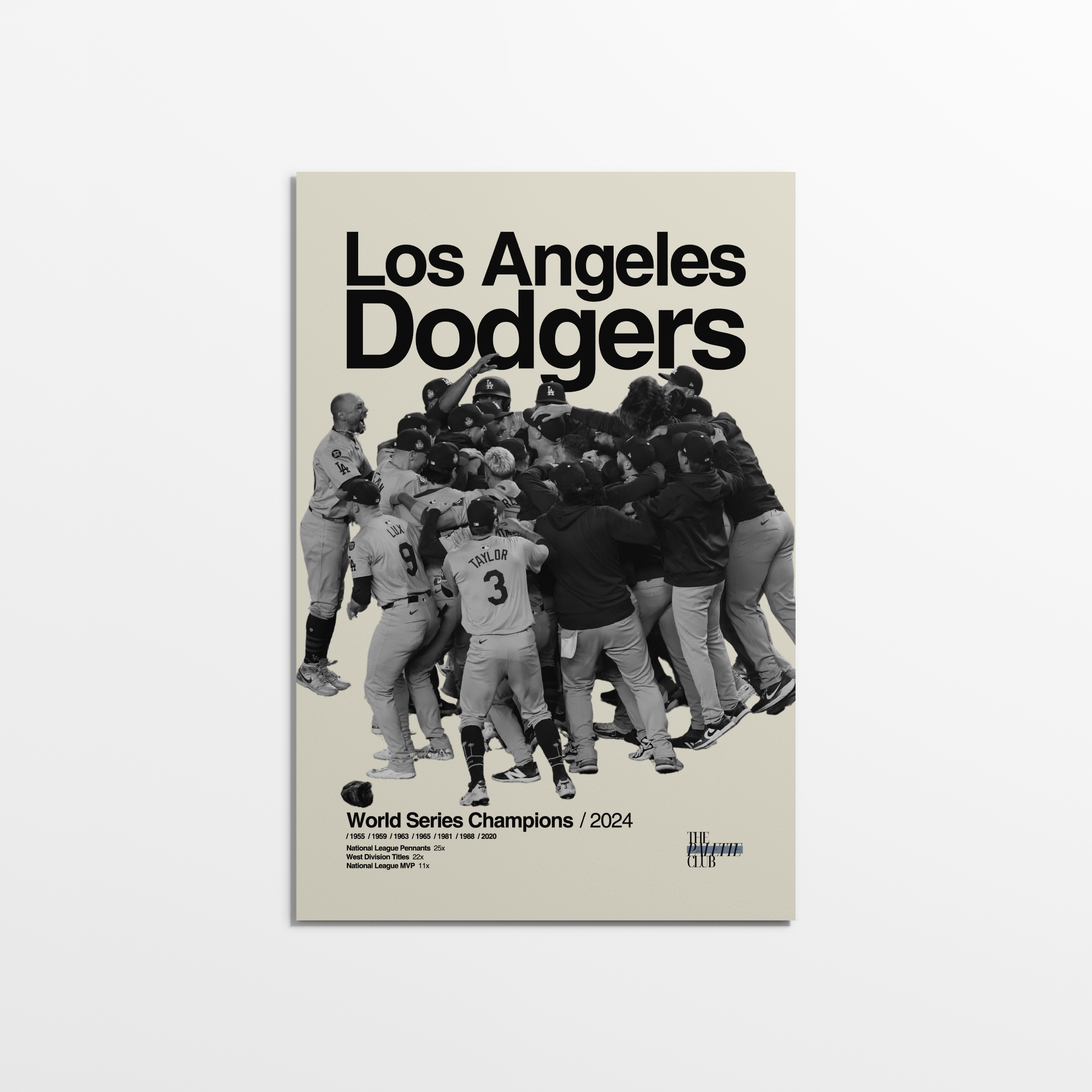 LA Dodgers 2024 World Series Celebration Poster 2