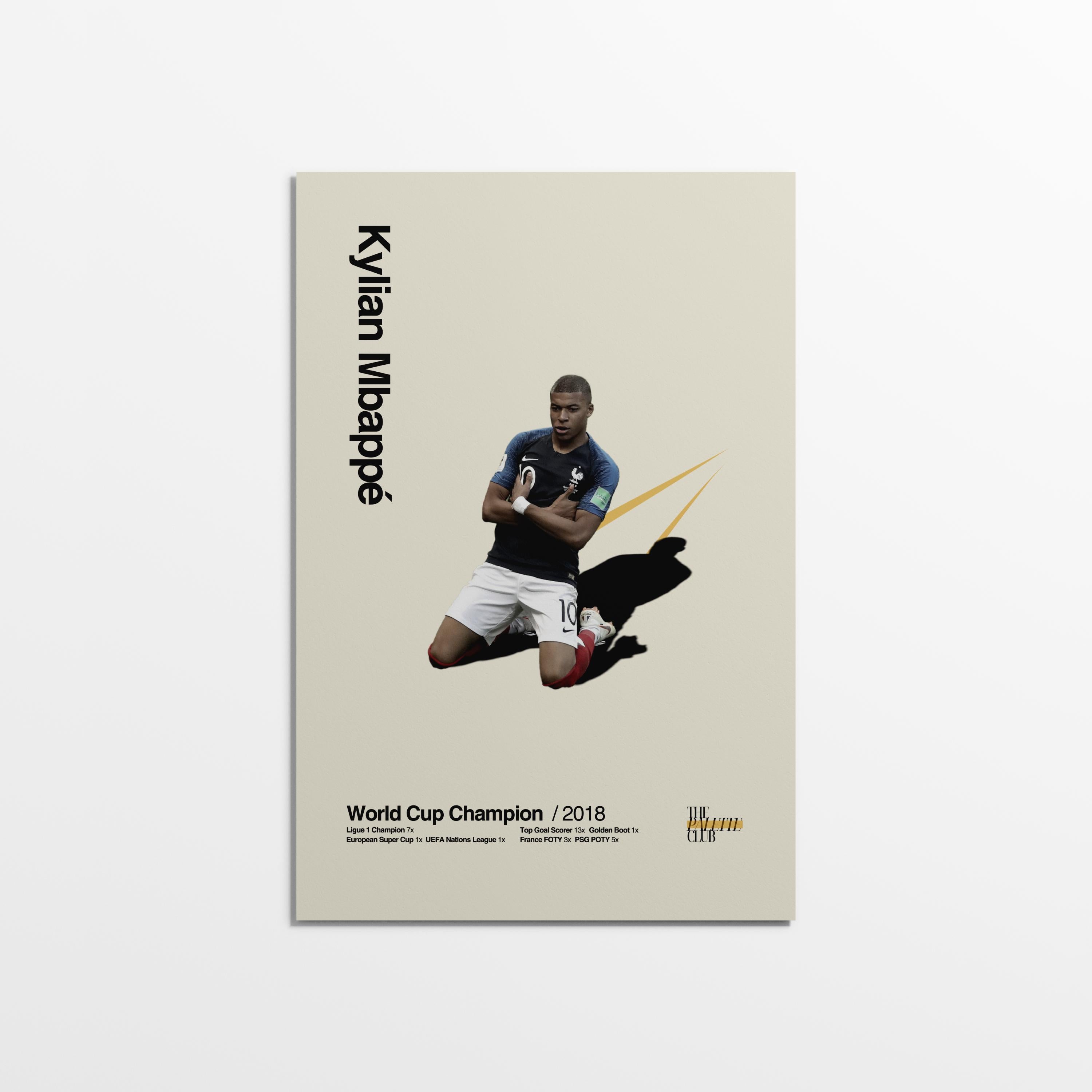 Kylian Mbappé France World Cup Print v2