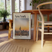 New York City Sunset Skyline Print v2