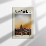 New York City Sunset Skyline Print v2