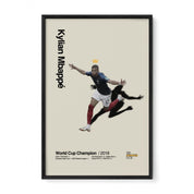 Kylian Mbappé France World Cup Golden Crown Print