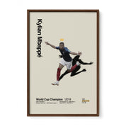 Kylian Mbappé France World Cup Golden Crown Print