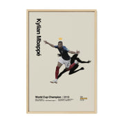 Kylian Mbappé France World Cup Golden Crown Print