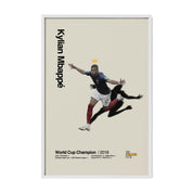 Kylian Mbappé France World Cup Golden Crown Print
