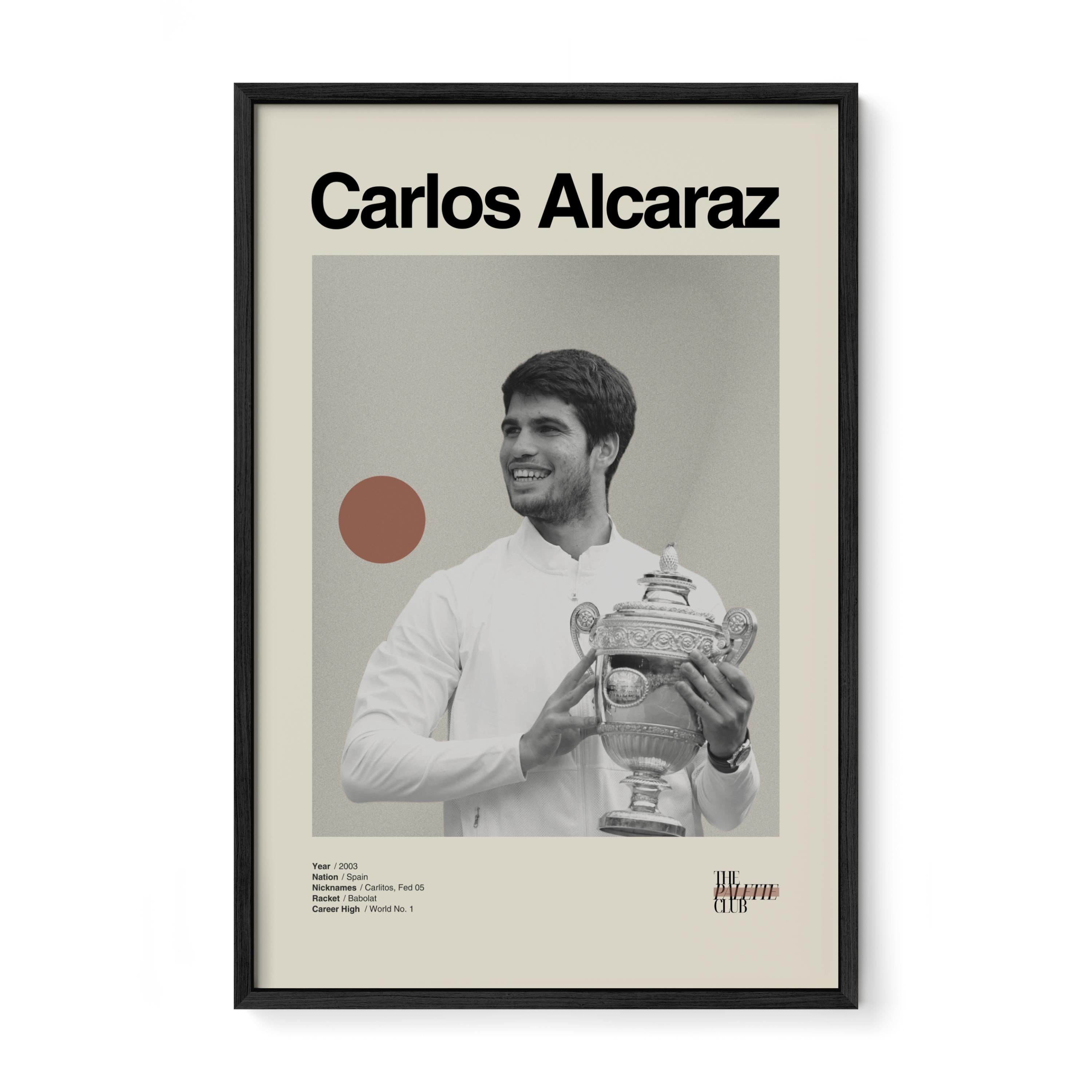 Carlos Alcaraz Wimbledon Print v2