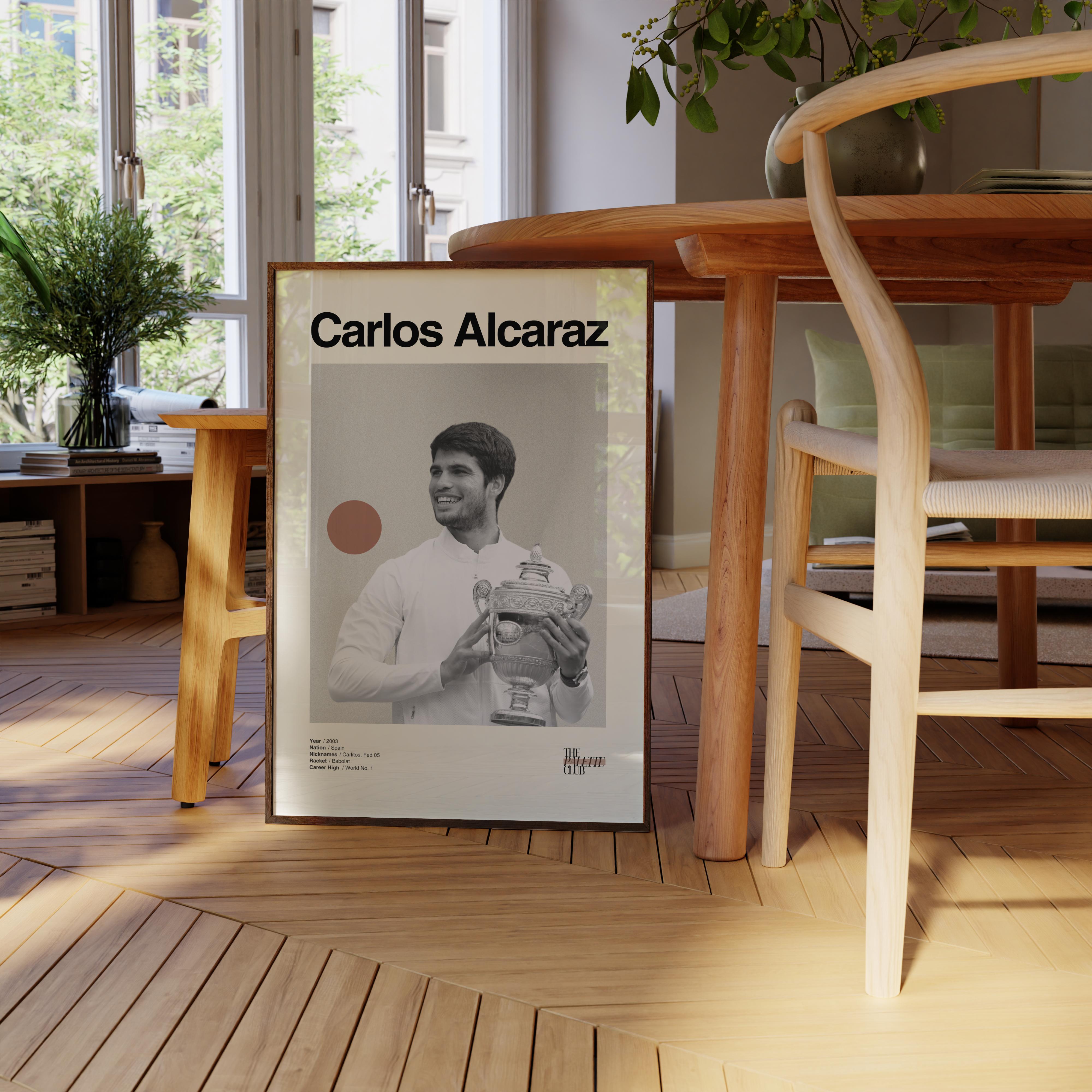 Carlos Alcaraz Wimbledon Print v2