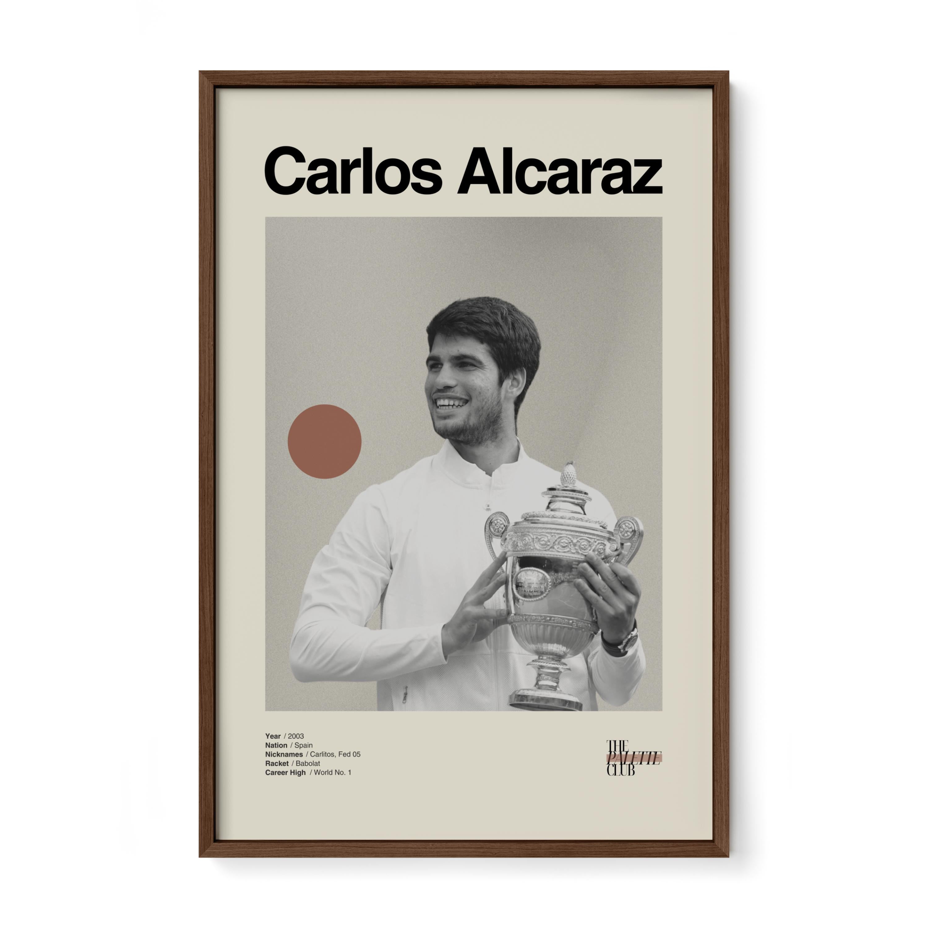 Carlos Alcaraz Wimbledon Print v2