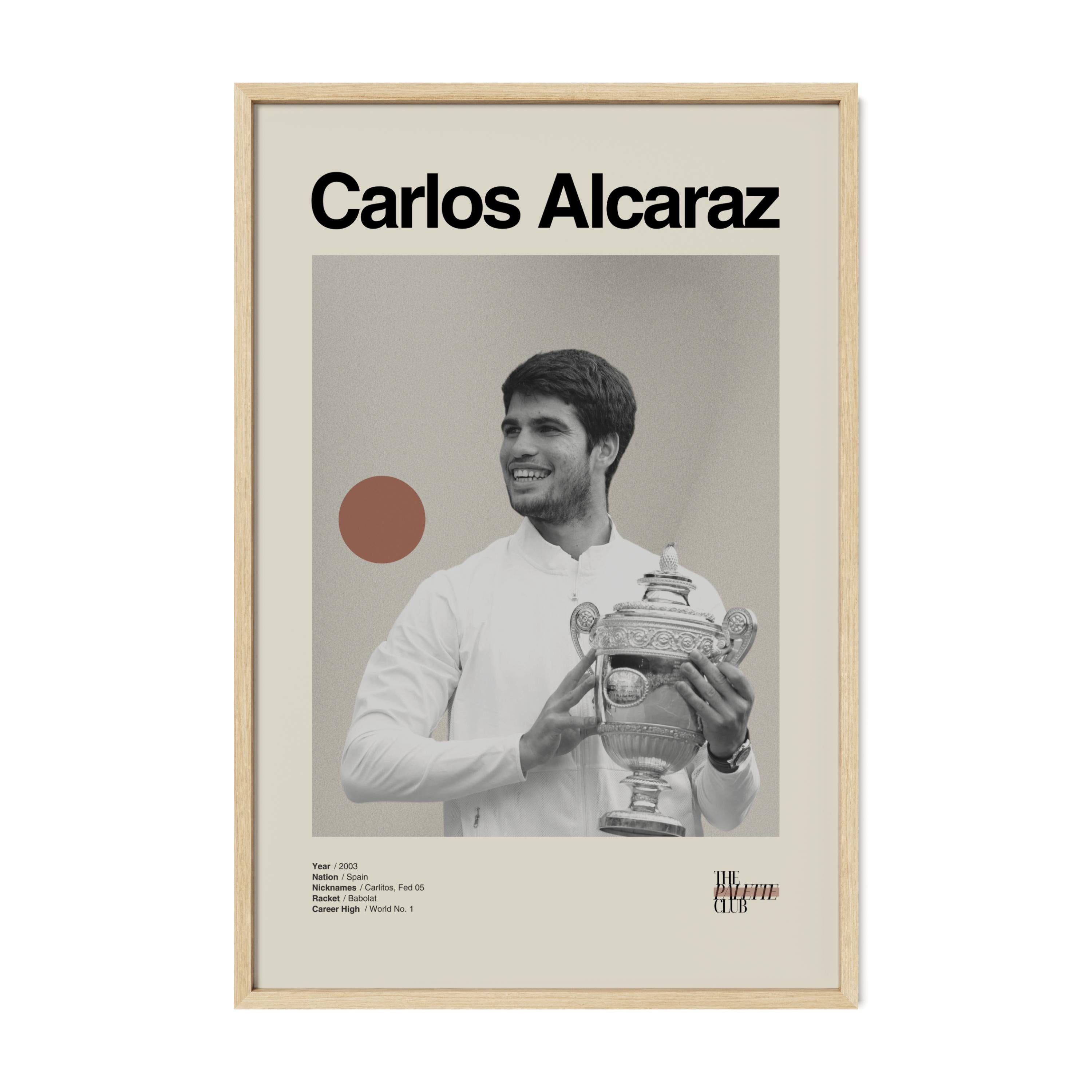 Carlos Alcaraz Wimbledon Print v2