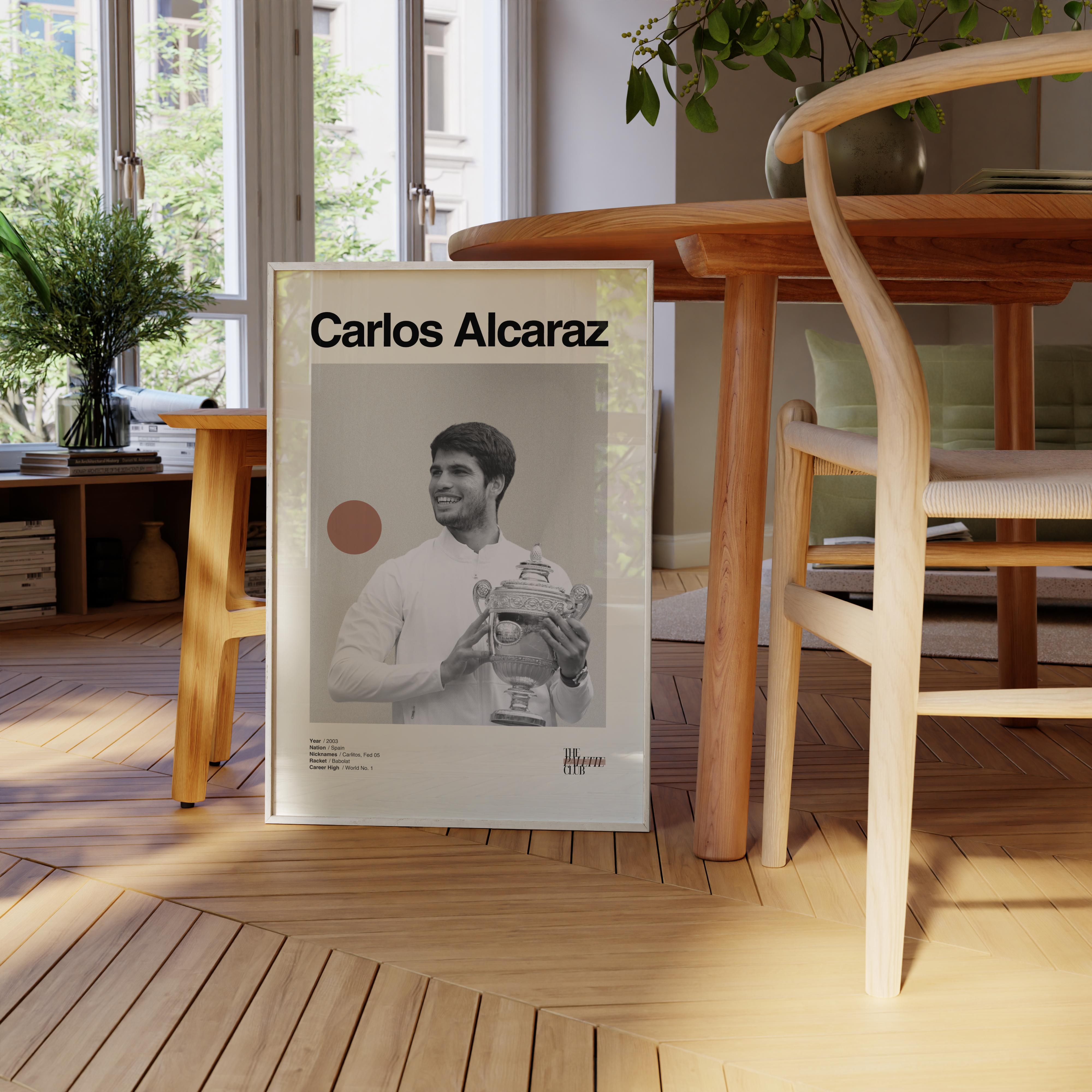 Carlos Alcaraz Wimbledon Print v2