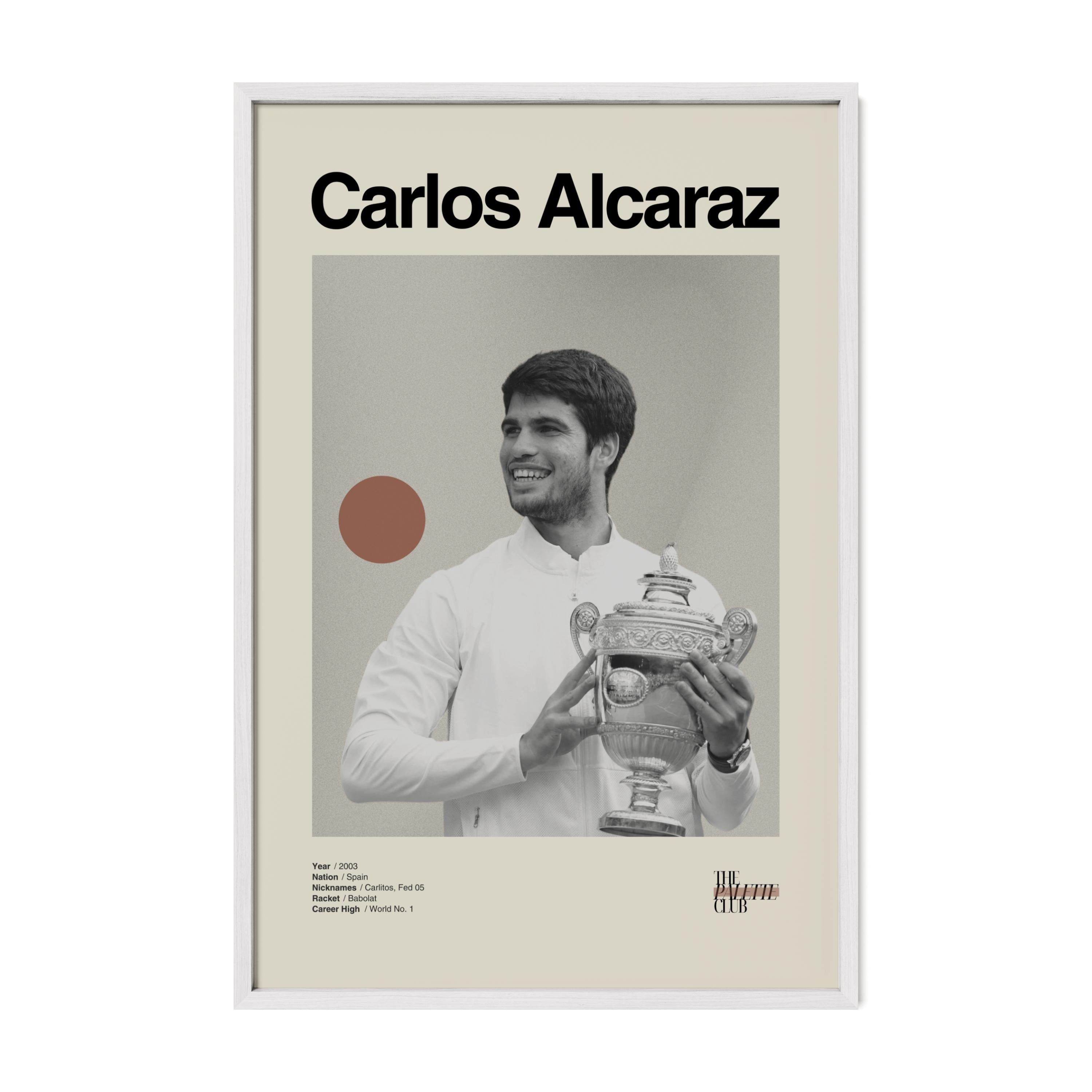 Carlos Alcaraz Wimbledon Print v2