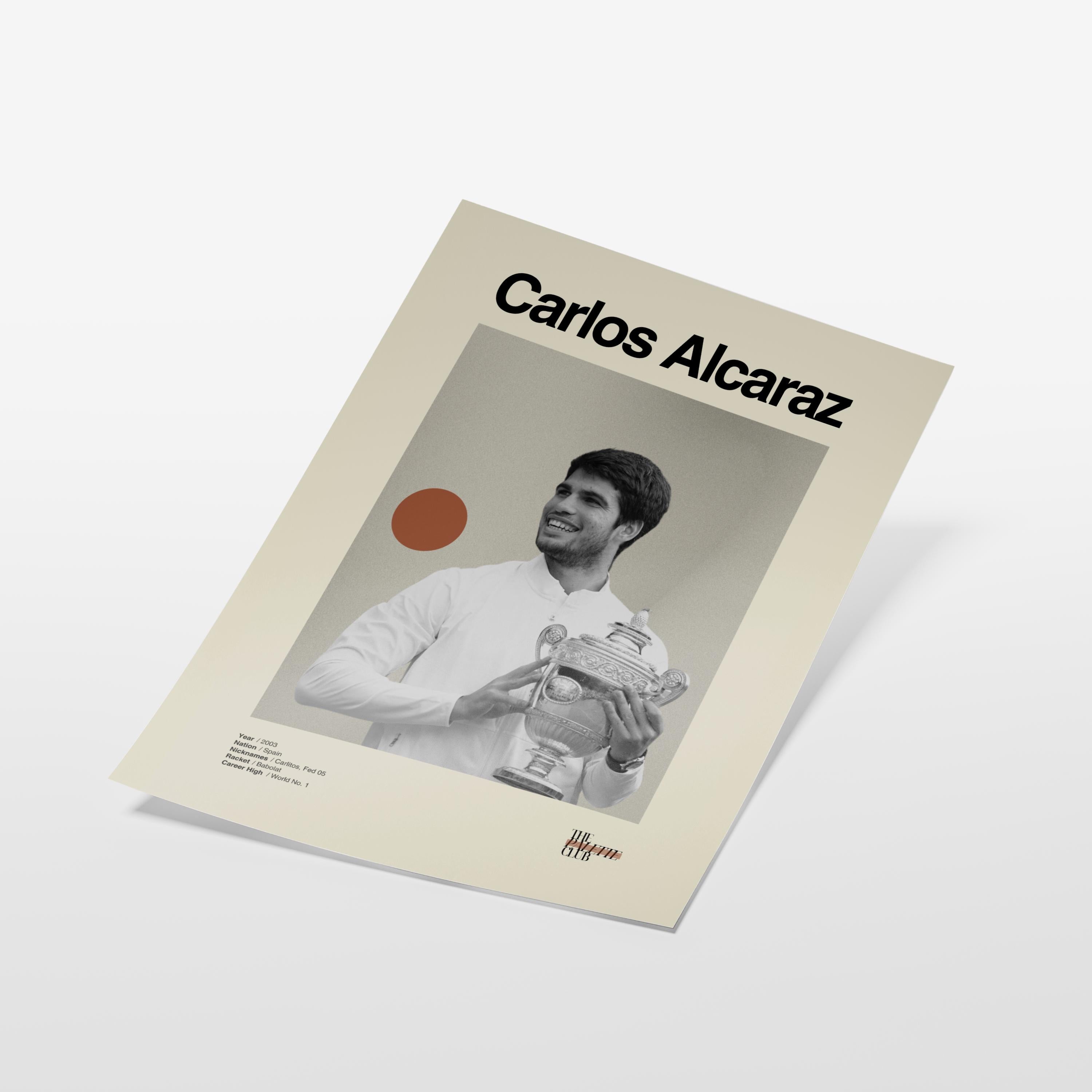 Carlos Alcaraz Wimbledon Print v2
