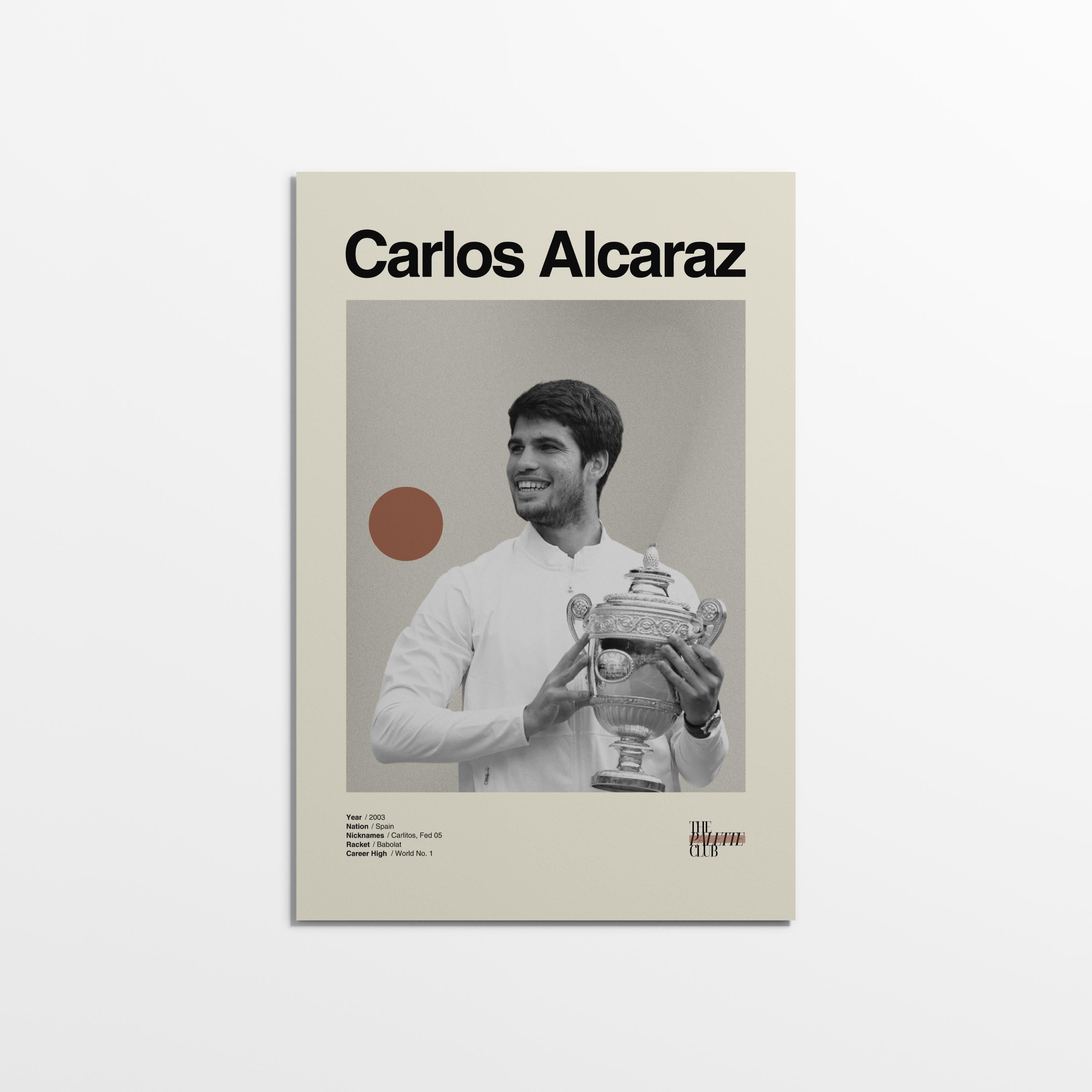 Carlos Alcaraz Wimbledon Print v2