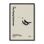Van Persie "The Flying Dutchman" Netherlands 2014 World Cup Print