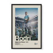 Rodri Manchester City Treble Print v1