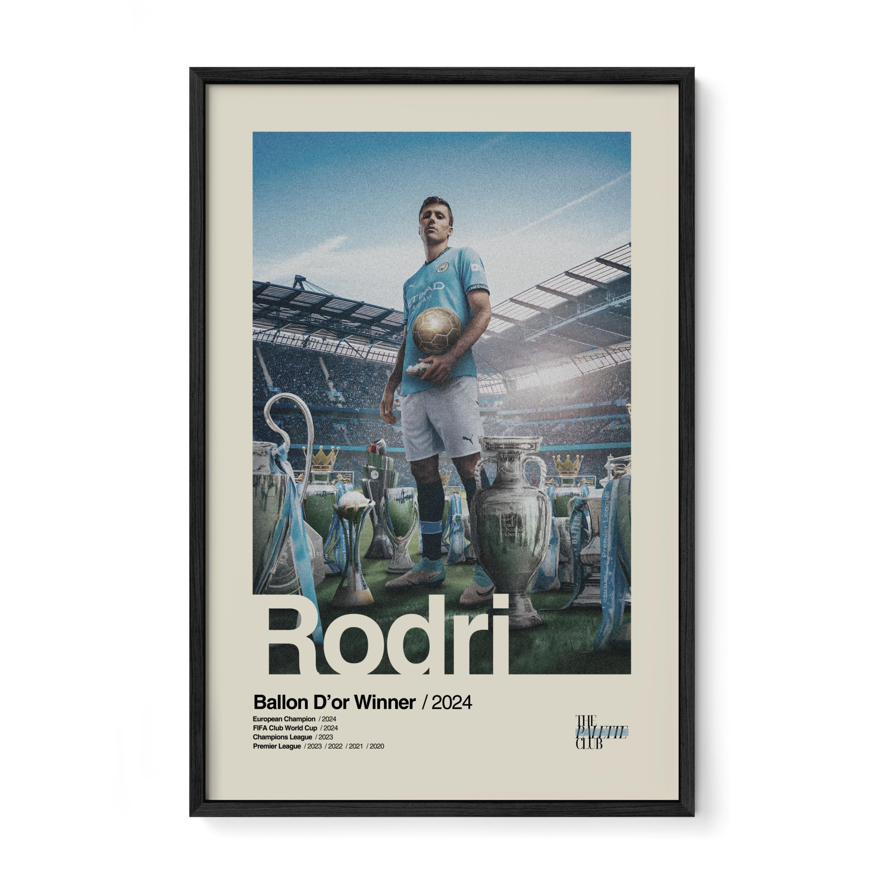 Rodri Manchester City Treble Print v1