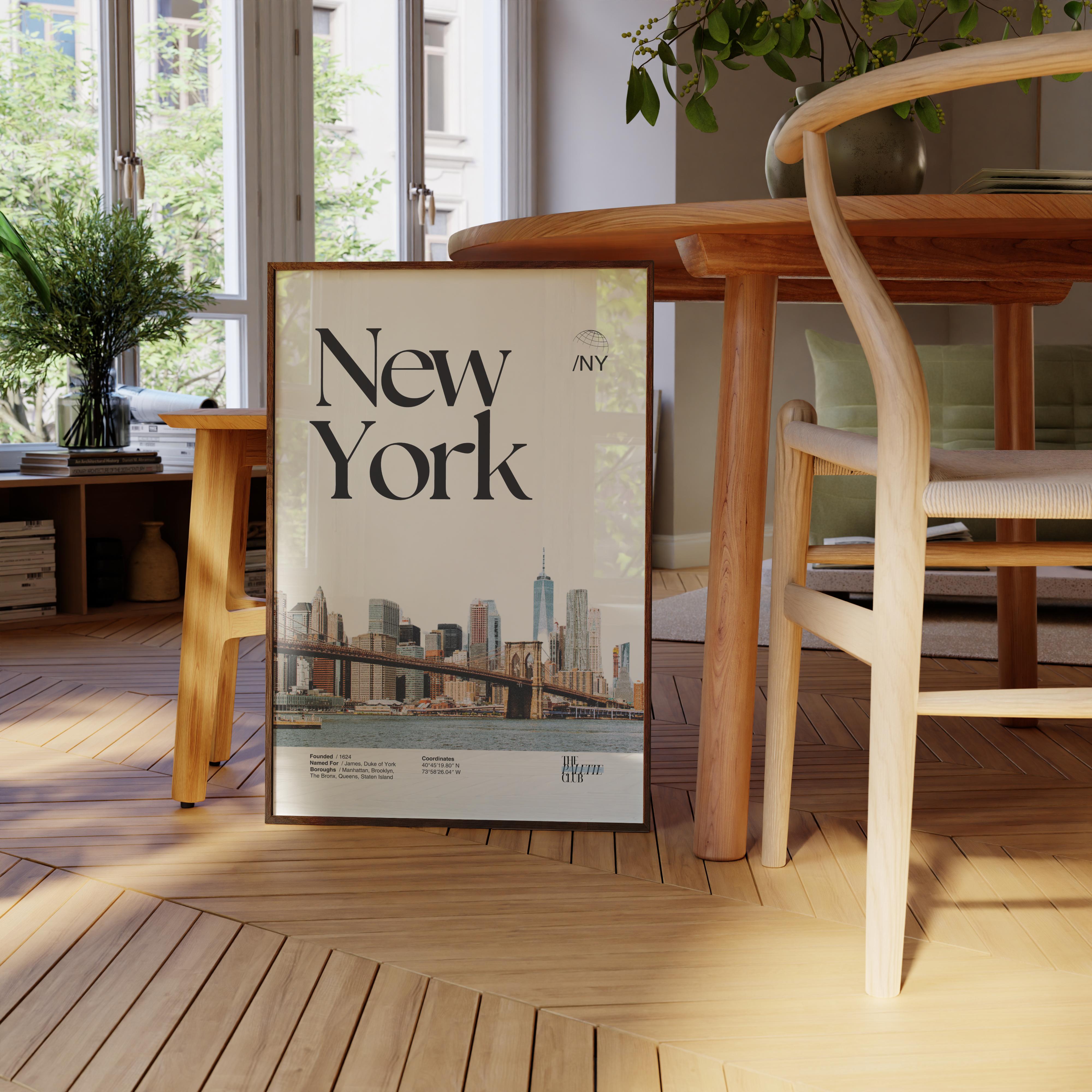 New York City Skyline Print v2