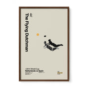 Van Persie "The Flying Dutchman" Netherlands 2014 World Cup Print