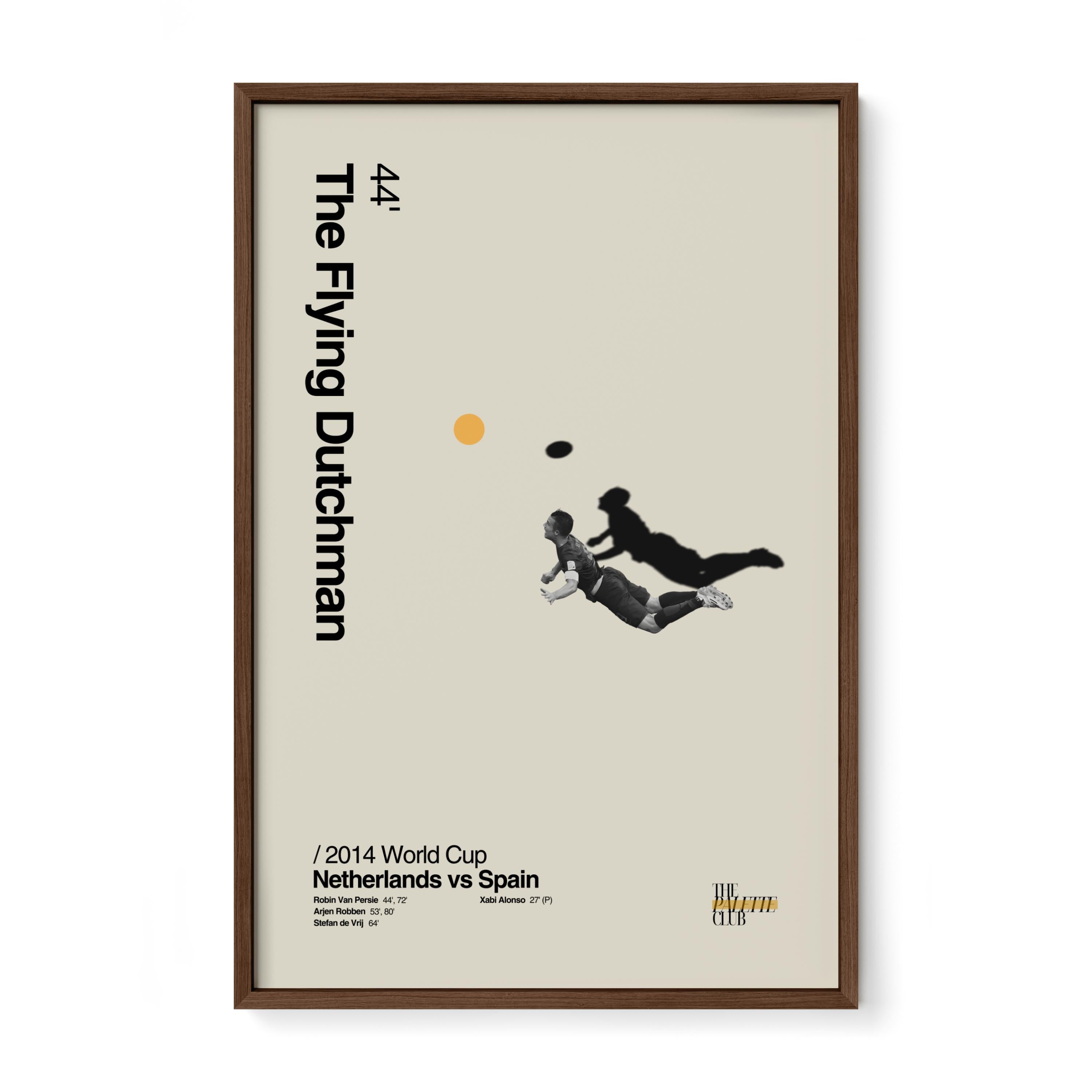 Van Persie "The Flying Dutchman" Netherlands 2014 World Cup Print