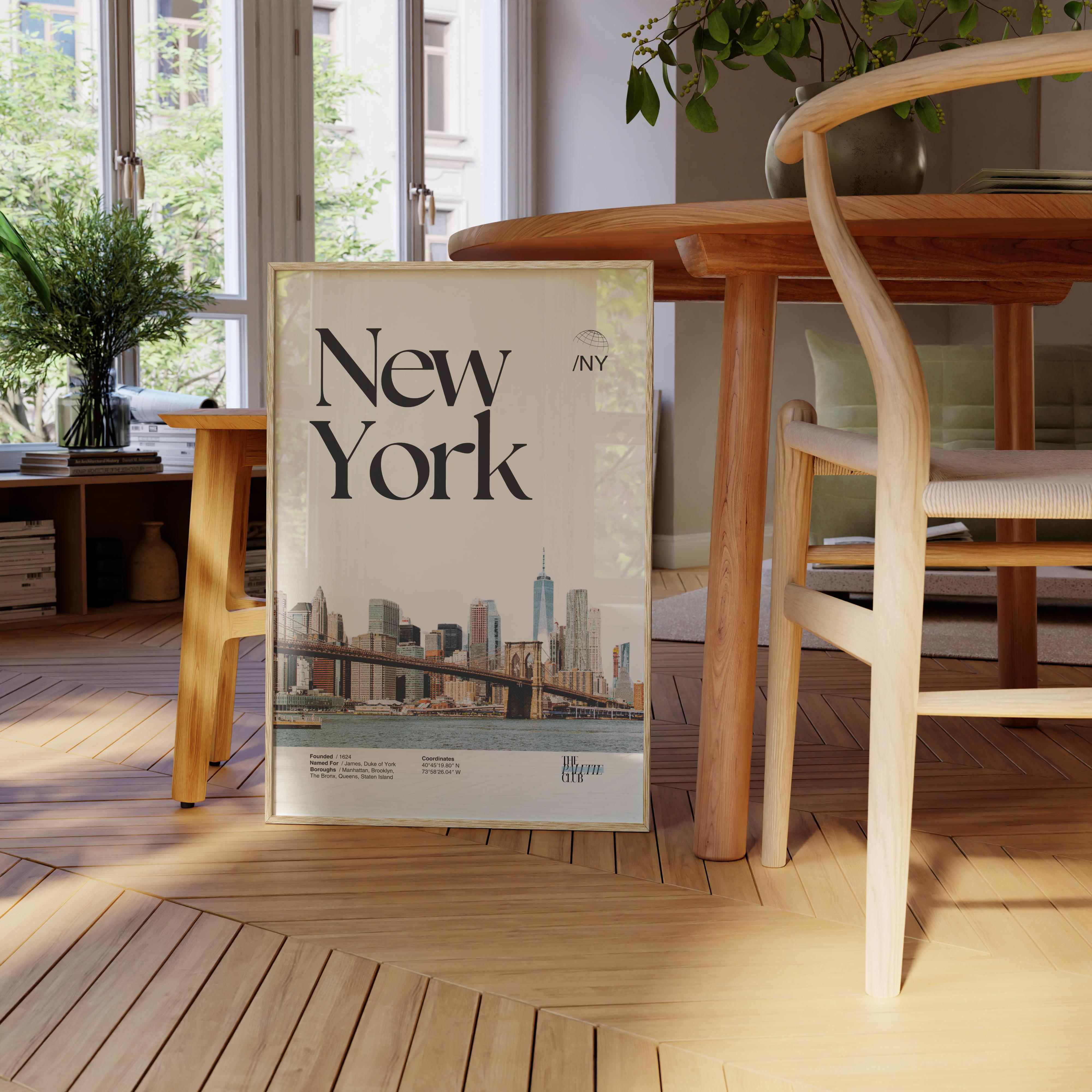 New York City Skyline Print v2