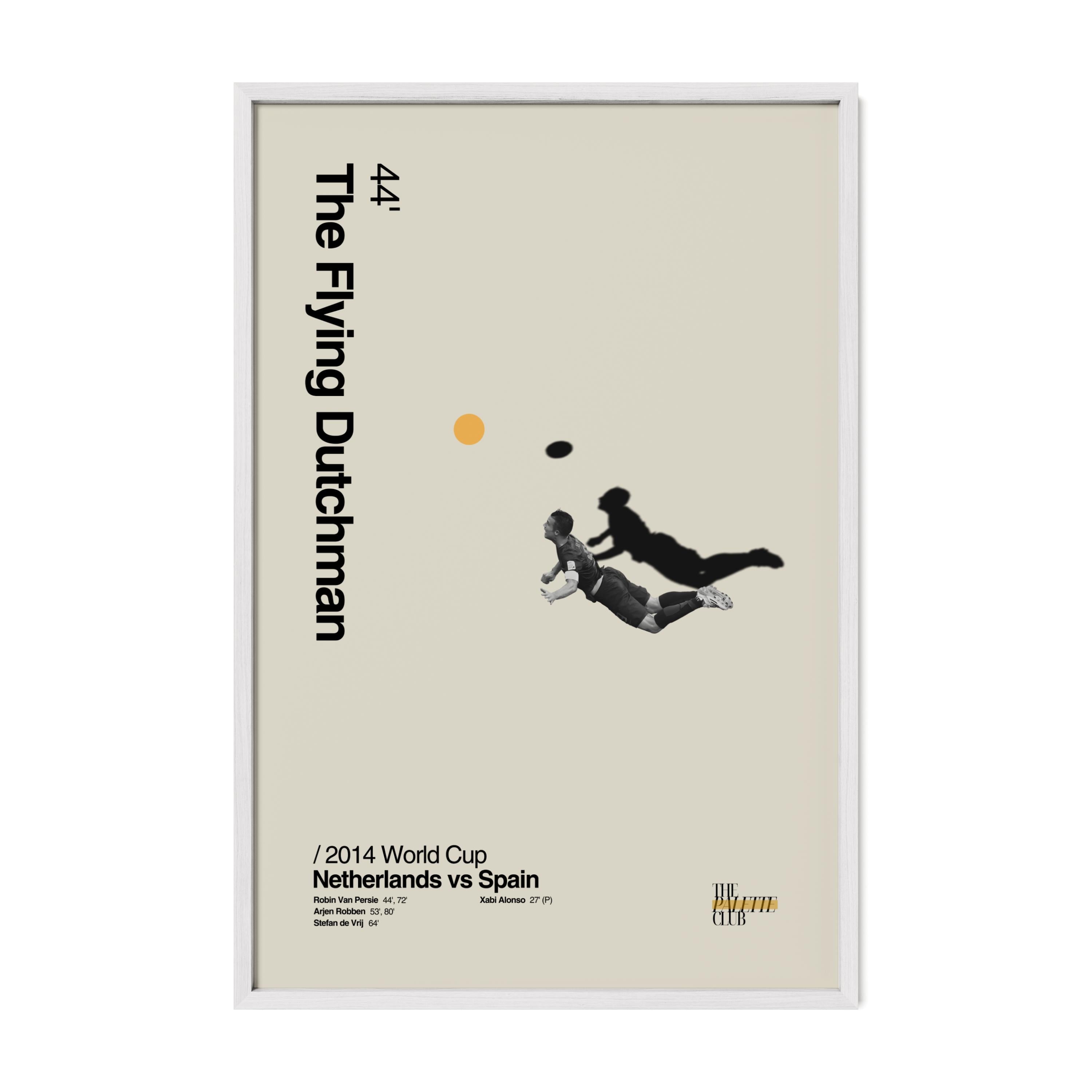 Van Persie "The Flying Dutchman" Netherlands 2014 World Cup Print
