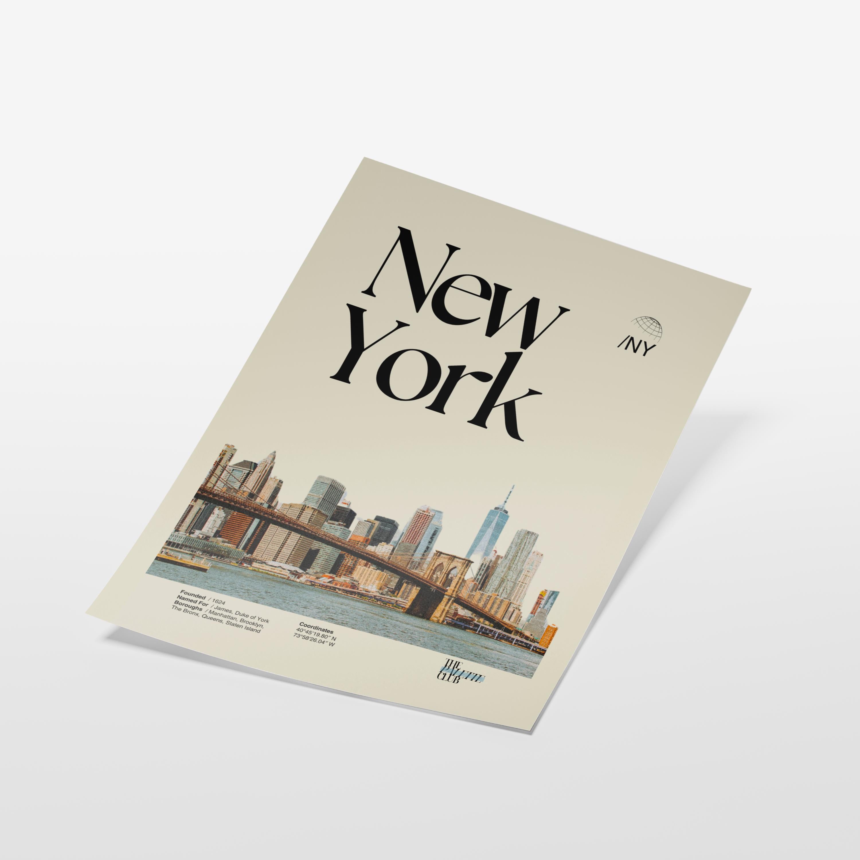 New York City Skyline Print v2