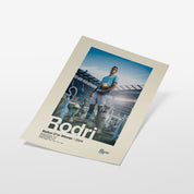 Rodri Manchester City Treble Print v1