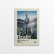 Rodri Manchester City Treble Print v1