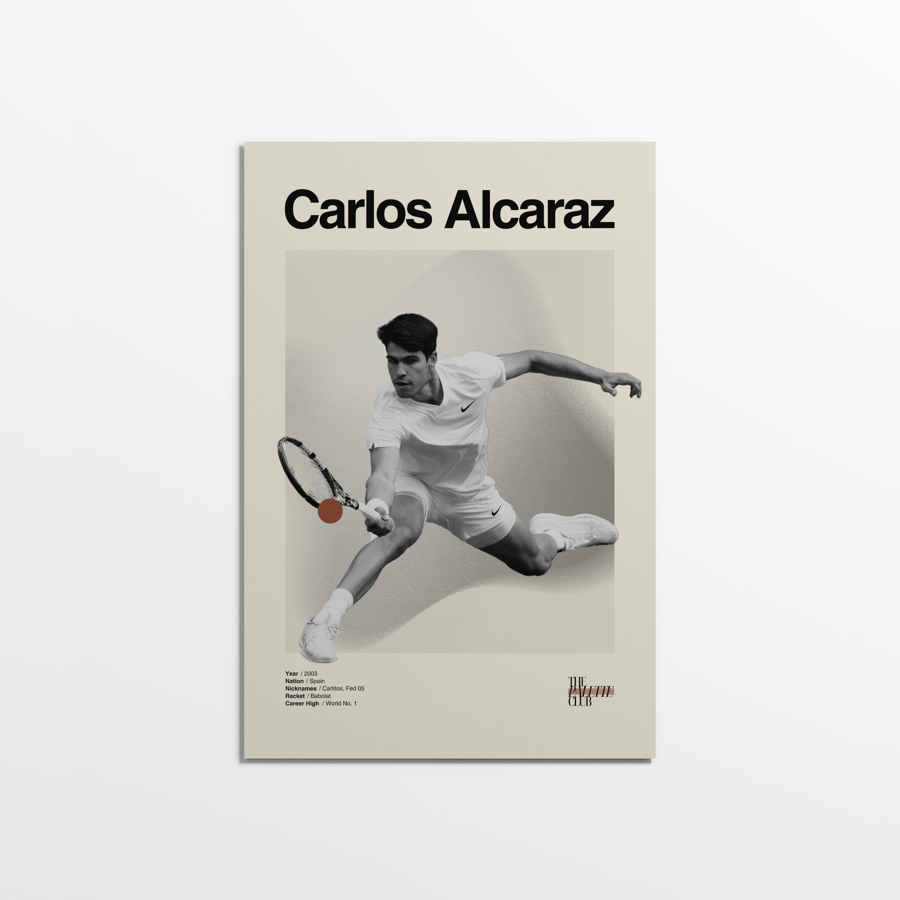 Carlos Alcaraz Wimbledon Print