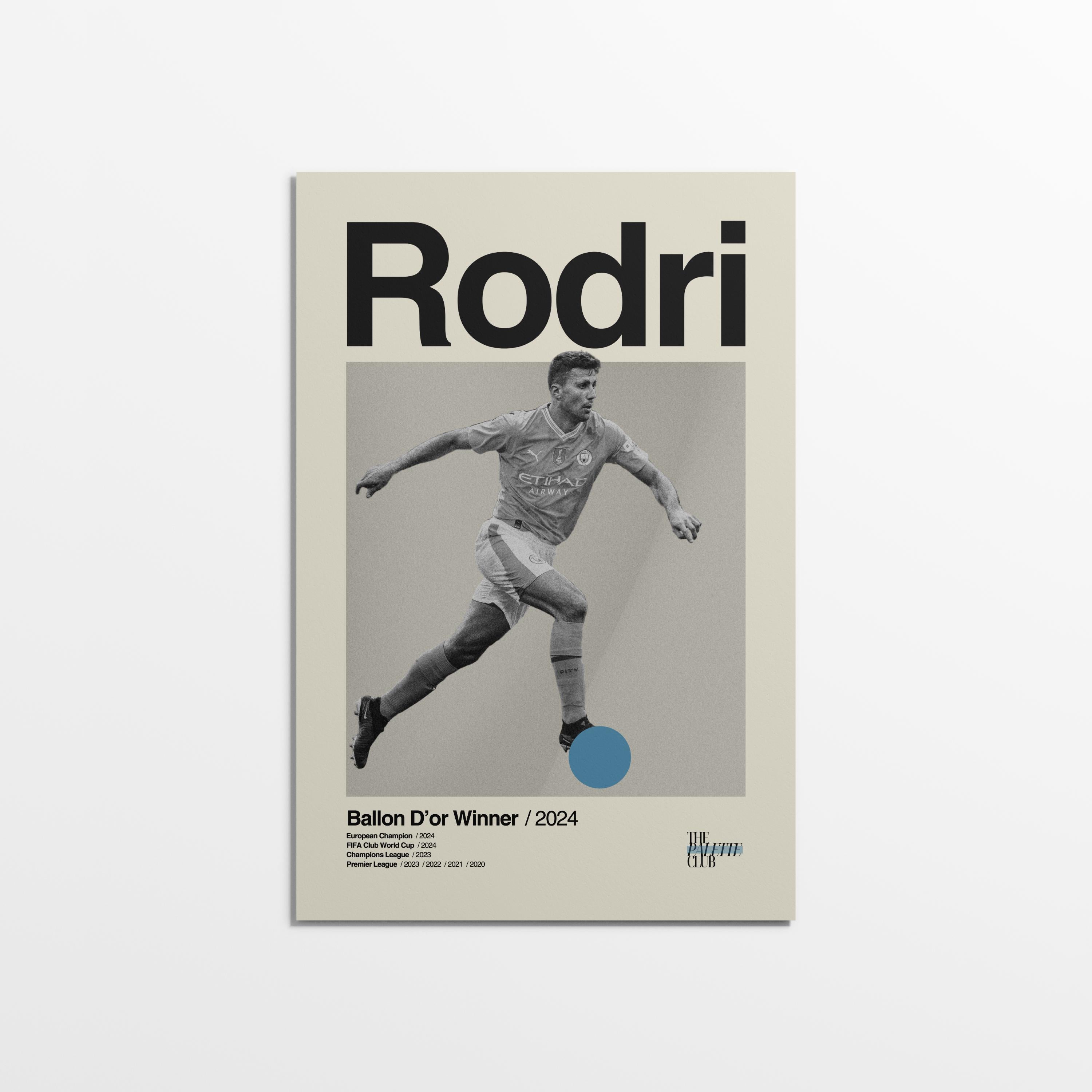 Rodri Manchester City Print