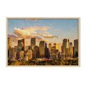 Calgary Summer Skyline - Oil Painting Print