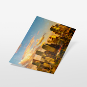 Calgary Summer Skyline - Oil Painting Print