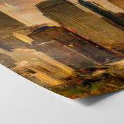 Calgary Sunset Skyline - Oil Painting Print