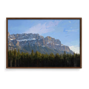 Banff Castle Mountain - Oil Painting Print