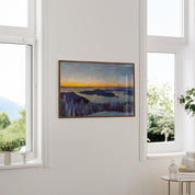 Cypress Mountain Sunset - Oil Painting Print