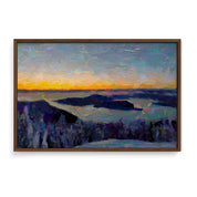 Cypress Mountain Sunset - Oil Painting Print