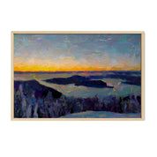 Cypress Mountain Sunset - Oil Painting Print