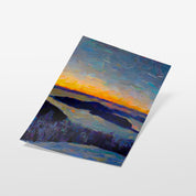 Cypress Mountain Sunset - Oil Painting Print