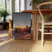 Cypress Mountain Sunset - Oil Painting Print