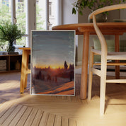 Cypress Mountain Sunset - Oil Painting Print