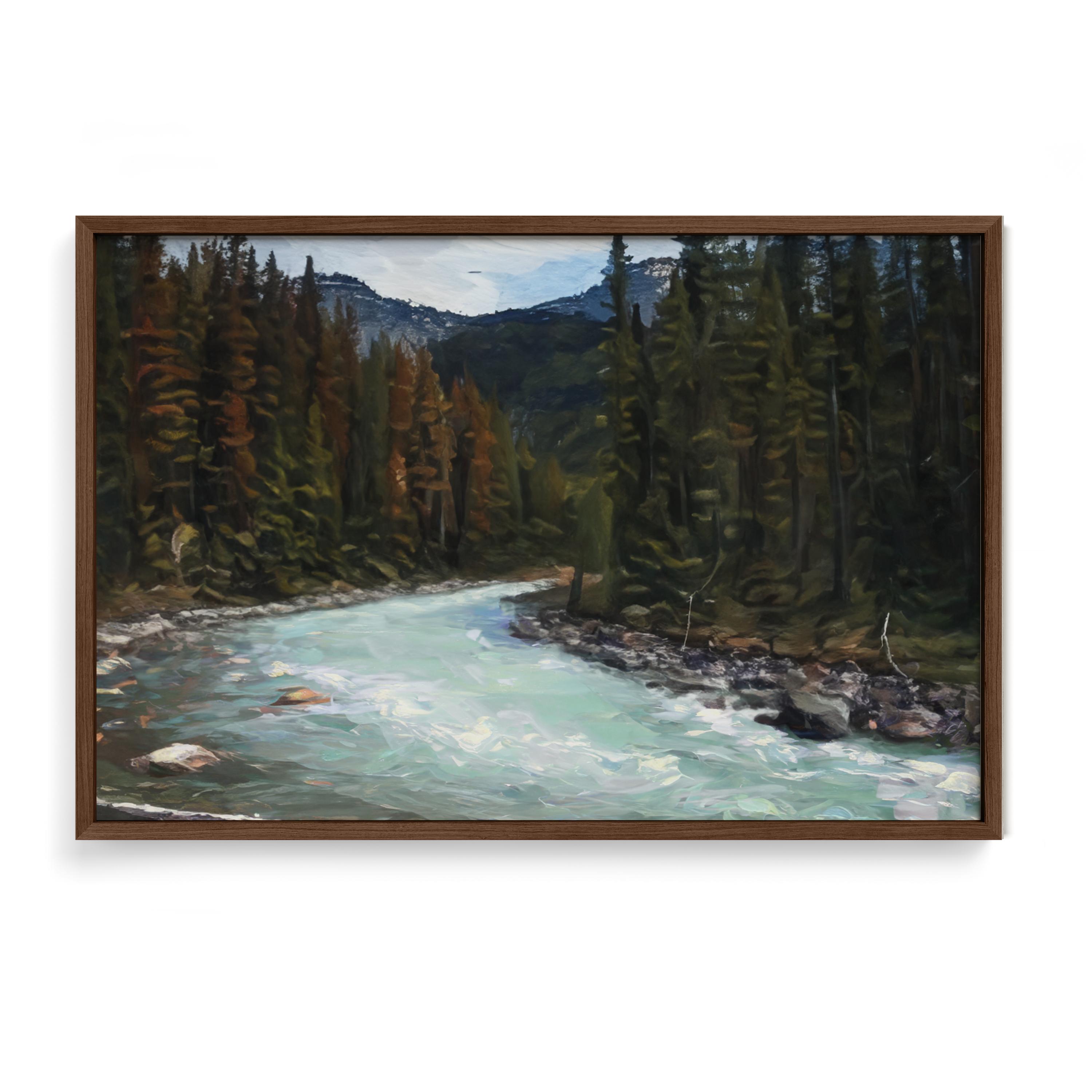 Jasper Roaring River - Oil Painting Print