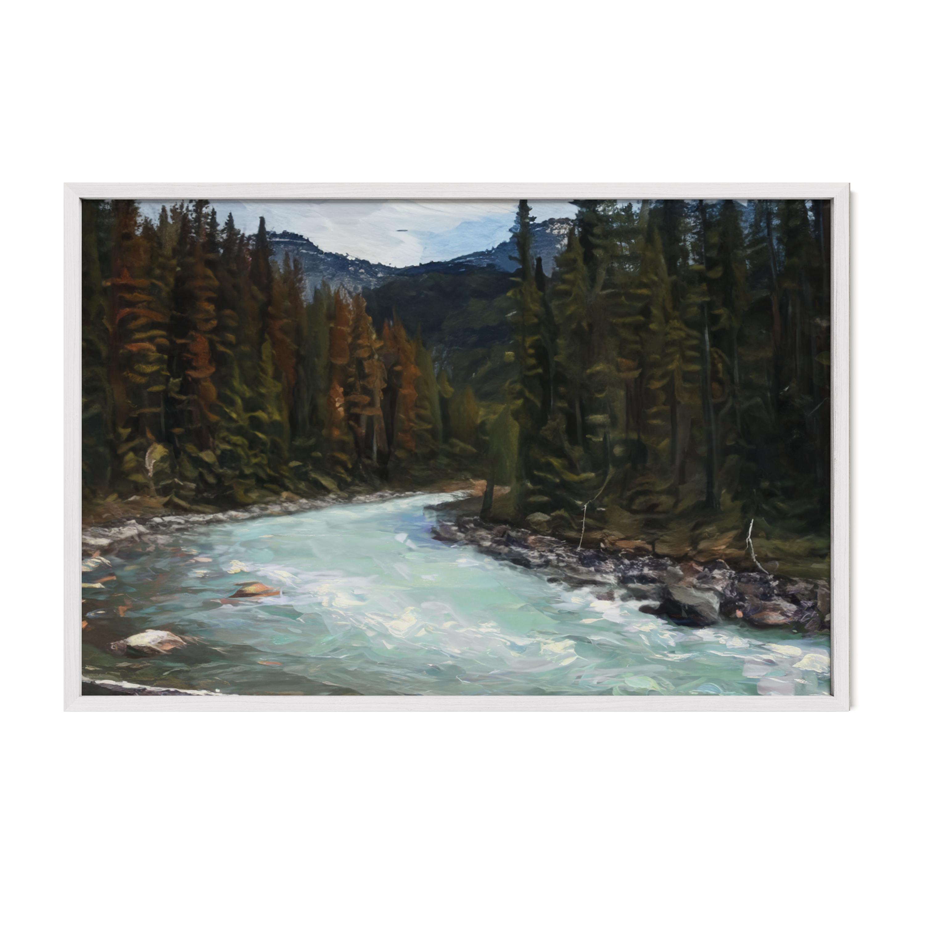 Jasper Roaring River - Oil Painting Print