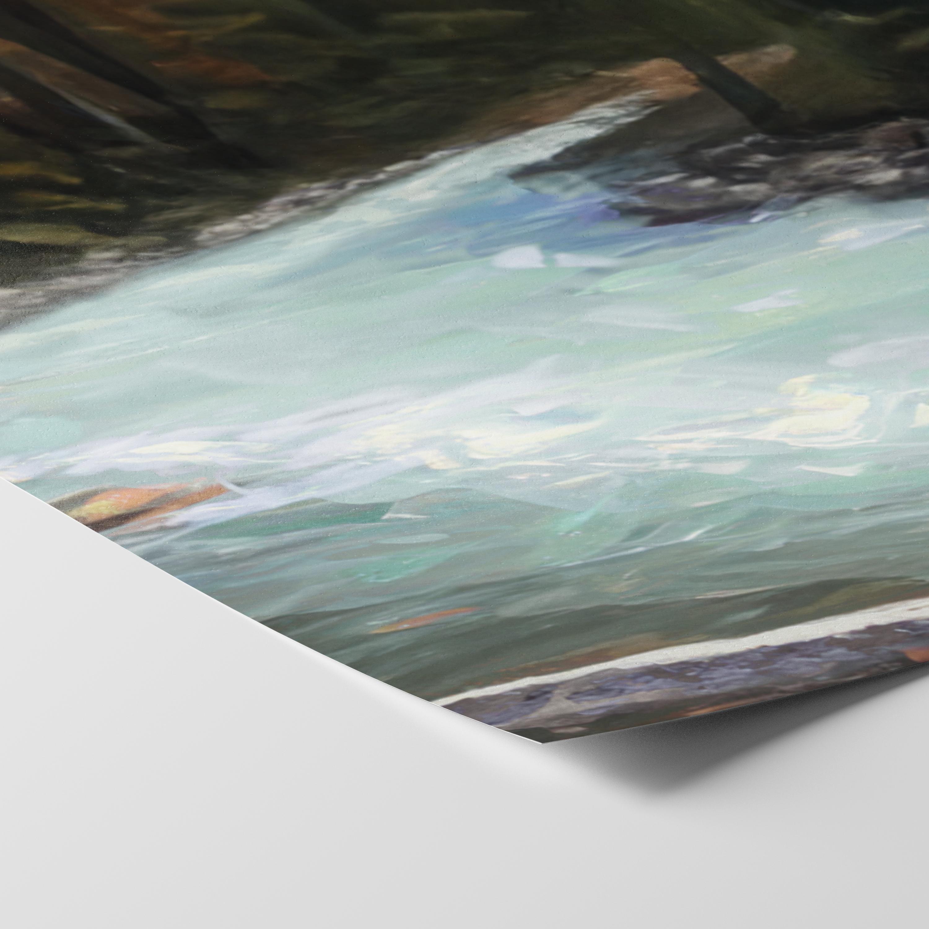 Jasper Roaring River - Oil Painting Print