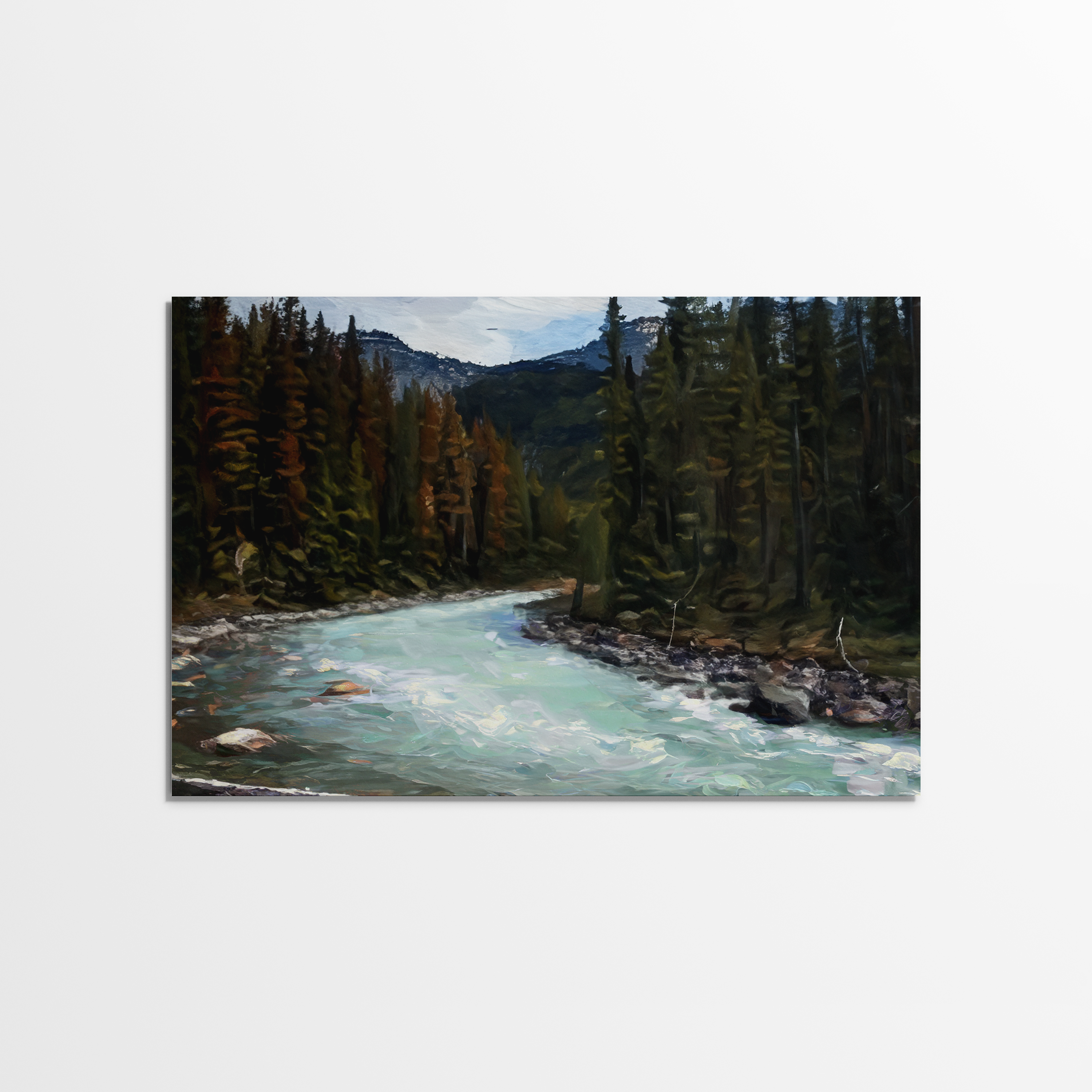 Jasper Roaring River - Oil Painting Print
