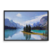 Banff Maligne Lake - Oil Painting Print