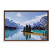 Banff Maligne Lake - Oil Painting Print