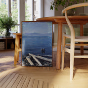 Nanaimo Wading Couple - Oil Painting Print