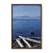 Nanaimo Wading Couple - Oil Painting Print